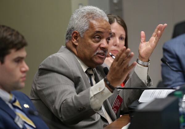 Democratic state Rep. Roger Bruce of Atlanta is backing a resolution that urges state GOP officials to block former president Donald Trump from Georgia ballots. (Bob Andres/AJC)