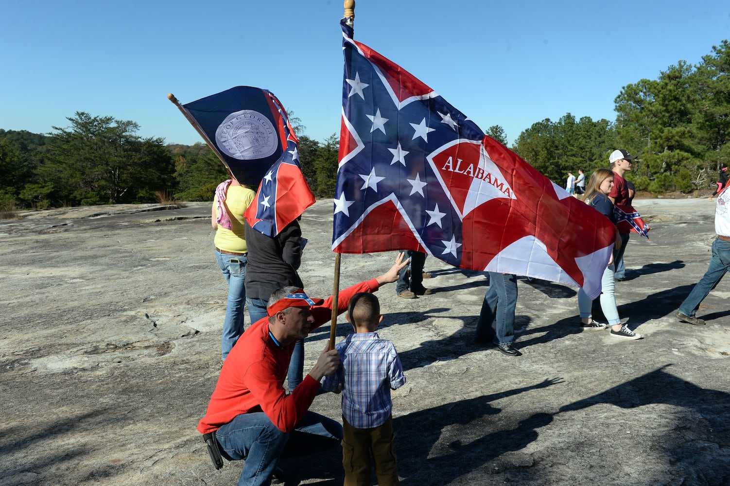 Protesters want to keep Stone Mountain 'pure' to its Confederate roots