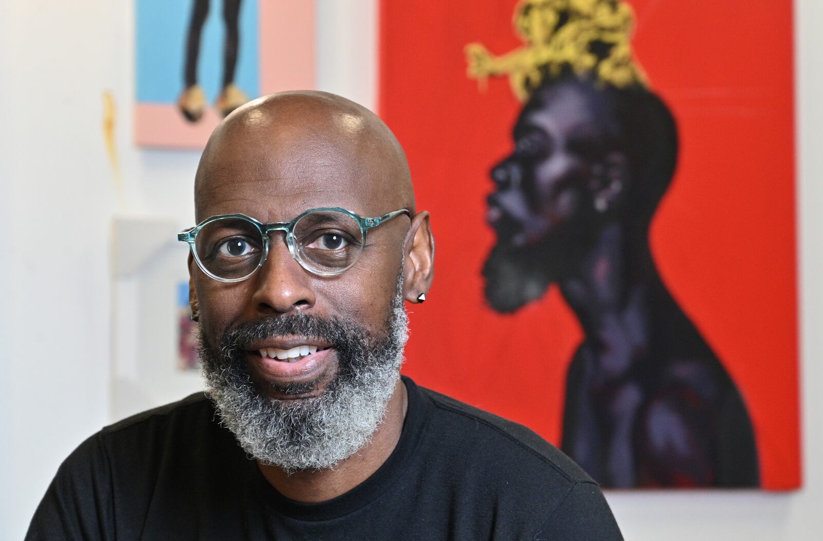 July 2, 2021 Atlanta - Portrait of acclaimed artist Charly Palmer at his studio on Friday, July 2, 2021. (Hyosub Shin / Hyosub.Shin@ajc.com)