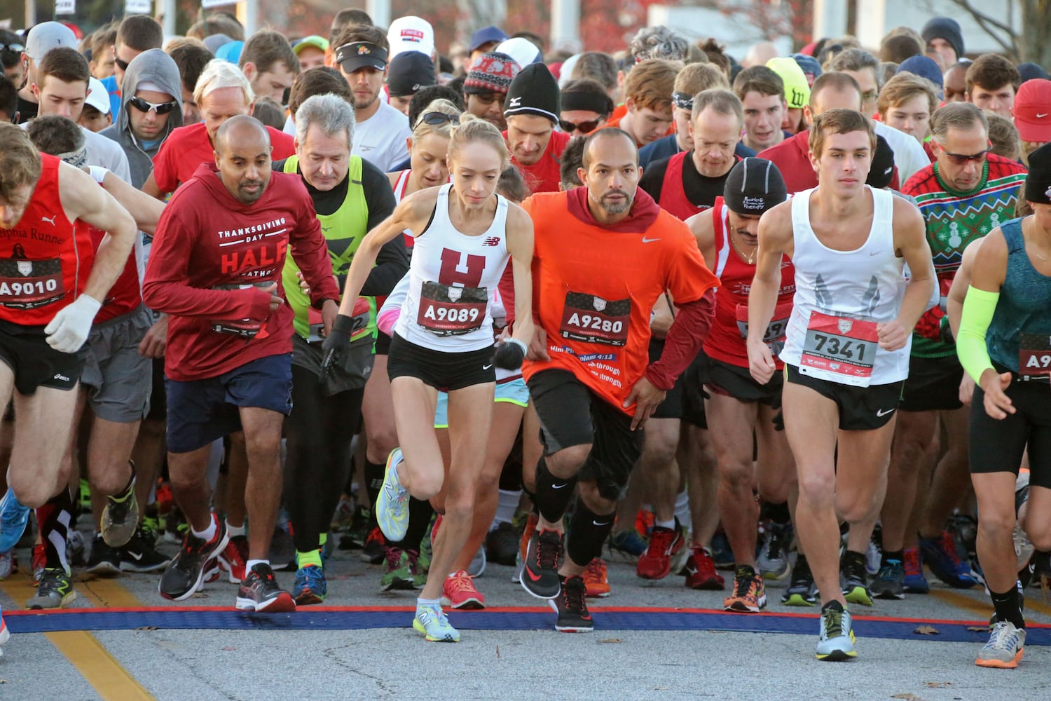 Thanksgiving Day half marathon