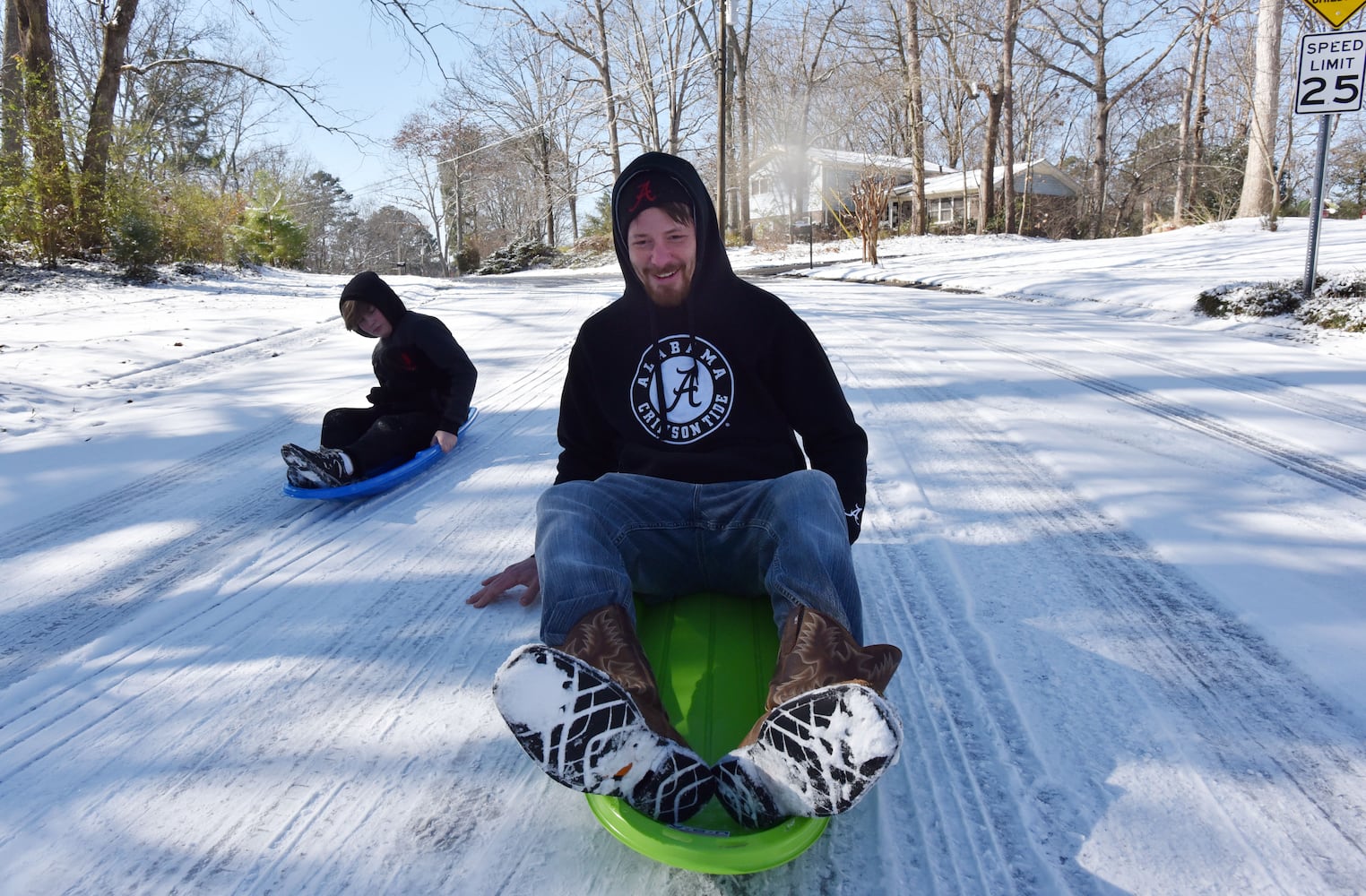 Photos: Frigid cold and snow move in to metro Atlanta