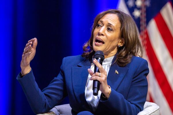 Vice President Kamala Harris visit Savannah on Tuesday. (Arvin Temkar/arvin.temkar@ajc.com)