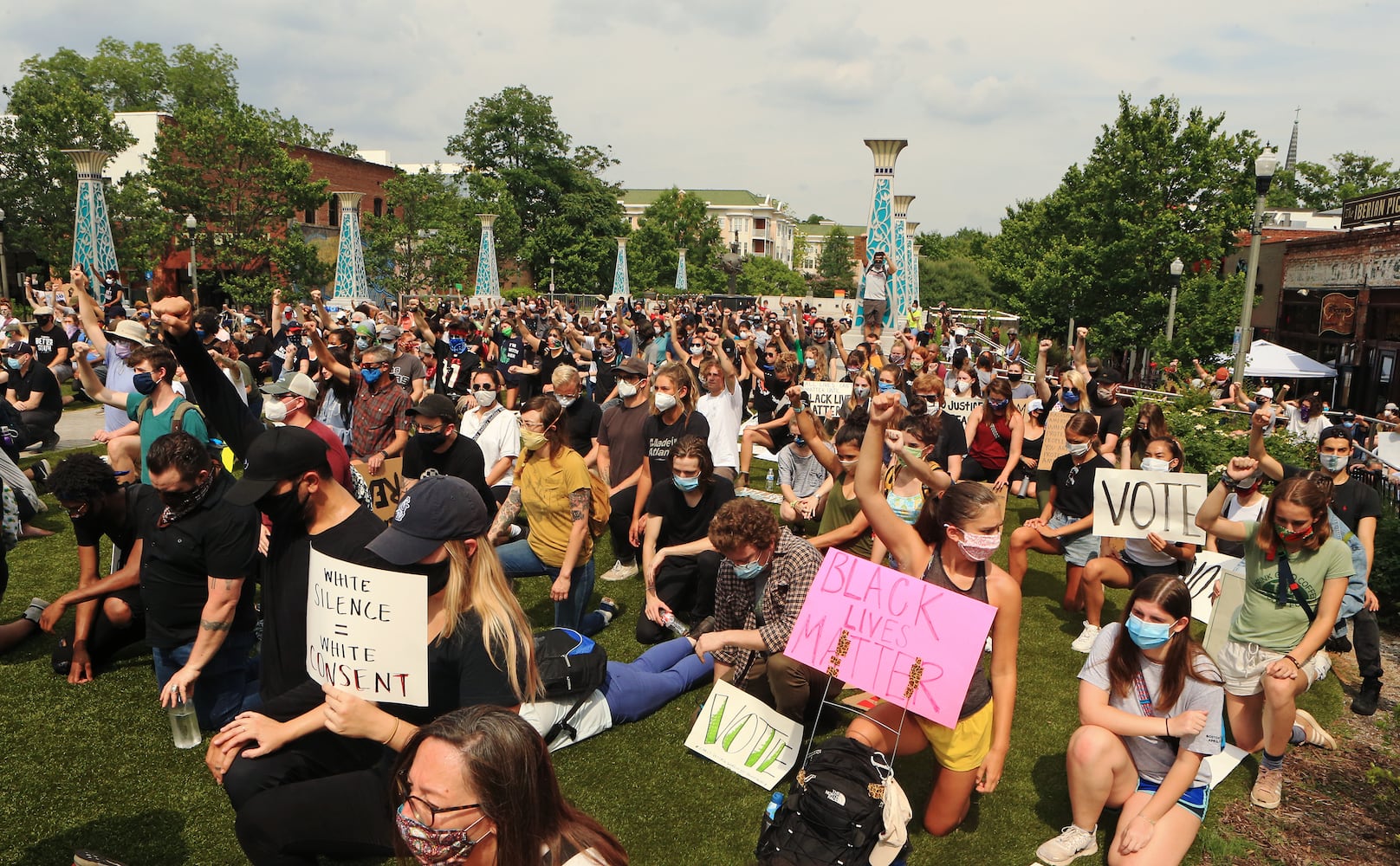 PHOTOS: Protesters gather across metro Atlanta