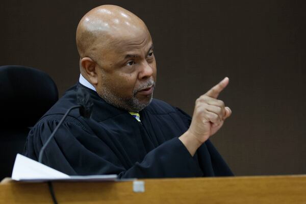 Fulton County Chief Judge Ural Glanville speaks during the ongoing "Young Slime Life" gang and racketeering trial on Monday, Dec 4, 2023. (Miguel Martinez/The Atlanta Journal-Constitution/TNS)