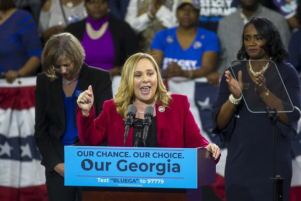 Democrat Sarah Riggs Amico. (ALYSSA POINTER/ALYSSA.POINTER@AJC.COM)