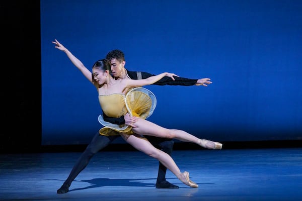 Airi Igarashi and Jordan Leeper in “Classical Symphony.”