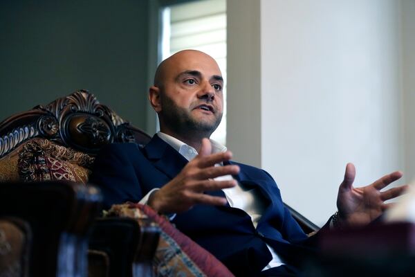 Assad Turfe, a Lebanese American and the deputy executive of Wayne County, is interviewed, Oct. 23, 2024 in Dearborn, Mich. Turfe is among the few Arab American leaders in Michigan to have endorsed presidential candidate Kamala Harris. (AP Photo/Carlos Osorio)