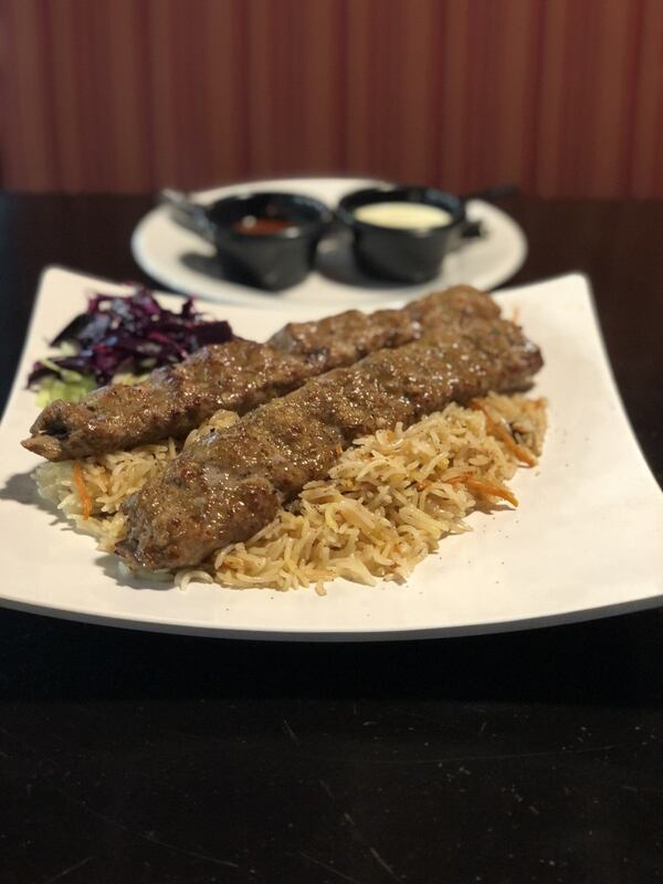 The Afghan ground beef kebabs (koibedei) at Ariana Kabob House in Duluth. CONTRIBUTED BY WENDELL BROCK