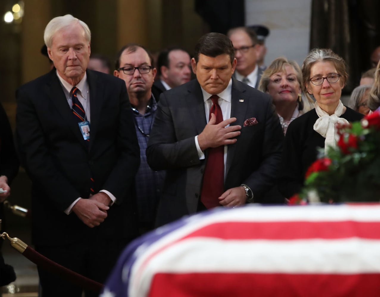 Photos: Family, friends, colleagues pay final respects to George H.W. Bush