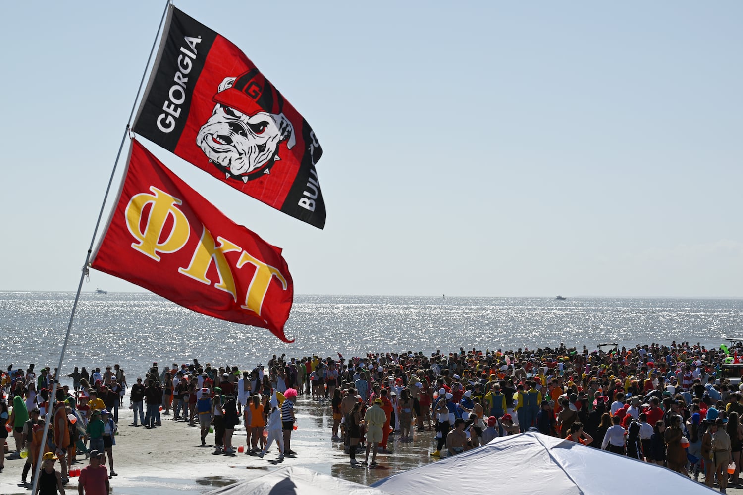 Frat Beach ahead of Georgia Florida game