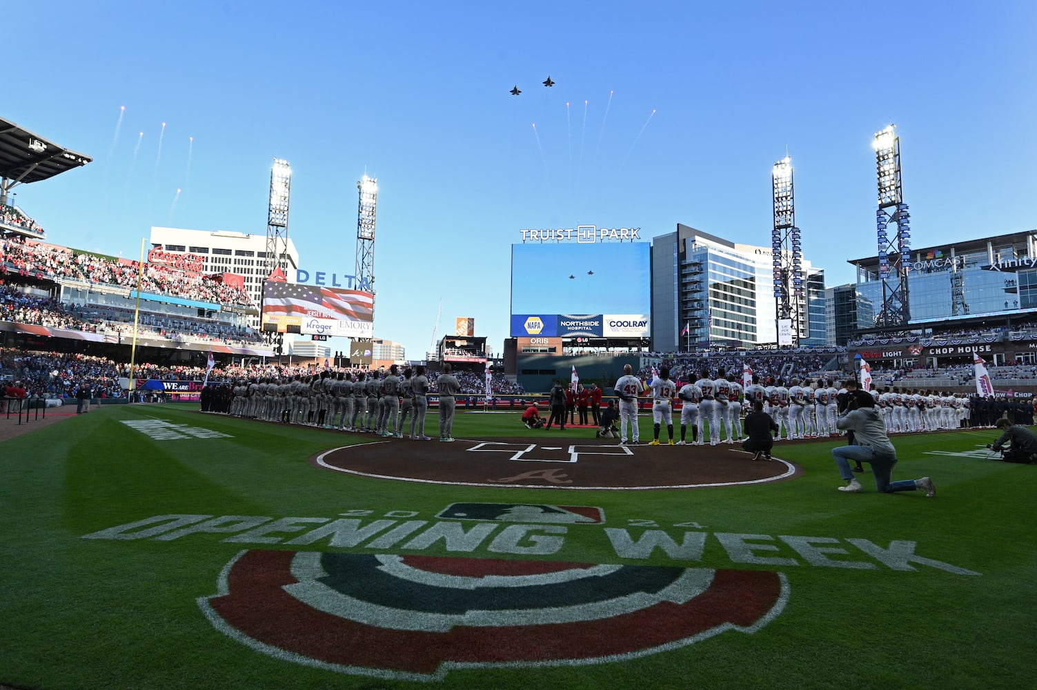 Braves vs. D'Backs home opener