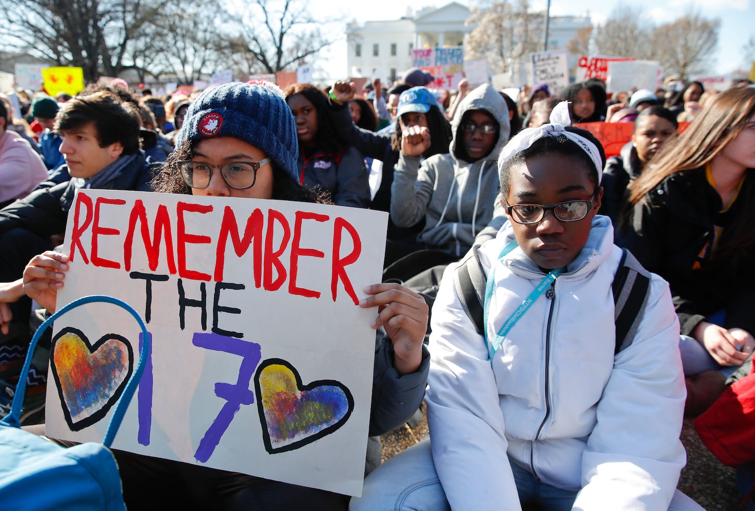 Photos: Students walk out of schools to protest gun violence; march on Washington