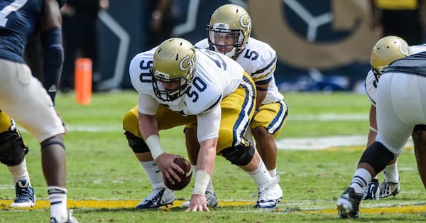 Georgia Tech offensive lineman Andrew Marshall has primarily backed up center Freddie Burden, but has a chance to win a starting job at left tackle. (GT Athletics/Danny Karnik)