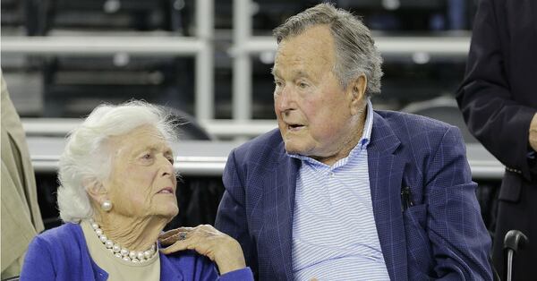 Barbara Bush and former President George H. W. Bush