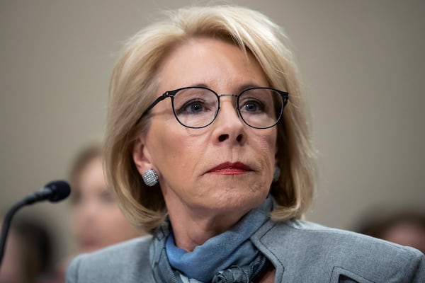 Education Secretary Betsy DeVos slammed districts that plan to offer in-person instruction only a few days a week.