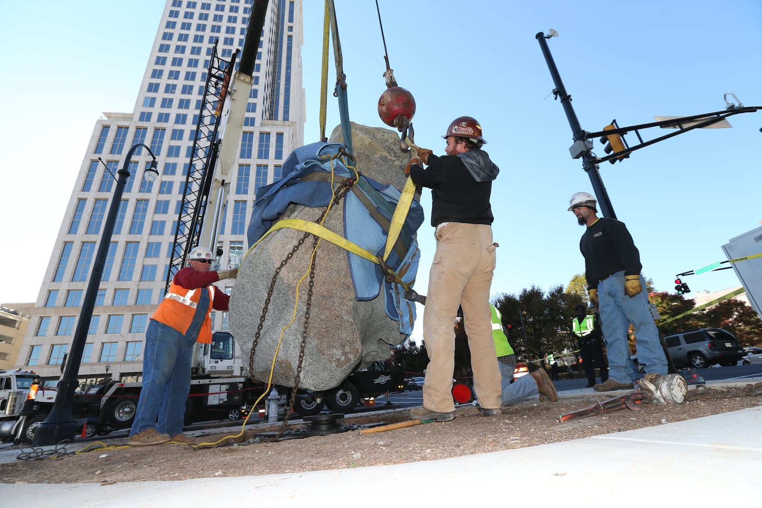 Art installation on Peachtree Street