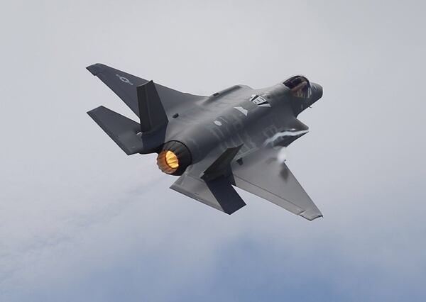 Lockheed F-35A Lightning II performs at the Vectren Dayton Air Show in June, 2017. TY GREENLEES / STAFF