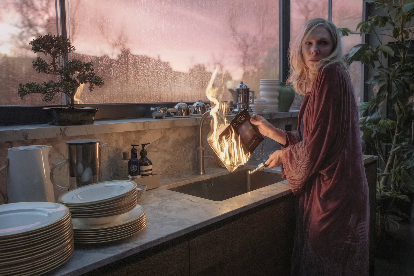 This image released by Apple TV+ shows Cate Blanchett in a scene from "Disclaimer." (Sanja Bucko/Apple TV+ via AP)