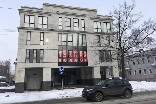 This building, known as the “troll factory” in St. Petersburg, Russia, was home to the Internet Research Agency. The U.S. government alleges the group started interfering as early as 2014 in U.S. politics, extending to the 2016 presidential election. (AP Photo/Naira Davlashyan)