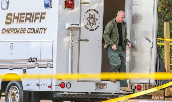 Deputies investigated a shooting in Cherokee County. JOHN SPINK / JSPINK@AJC.COM