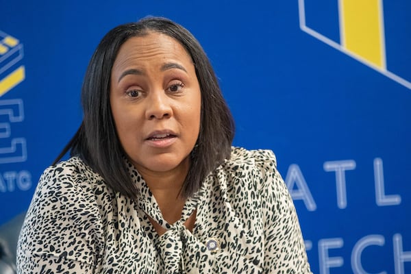 Fulton County District Attorney Fani Willis attends an event at Atlanta Technical College in Atlanta on Thursday, August 3, 2023. Wilson commented ahead of the expected indictment announcement in Fulton Trump case. (Katelyn Myrick/katelyn.myrick@ajc.com)