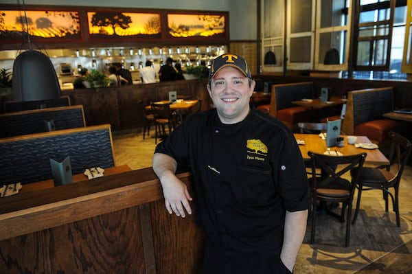 Chef Ryan Moore at the new Tupelo Honey Cafe in Sandy Springs. (BECKY STEIN PHOTOGRAPHY)