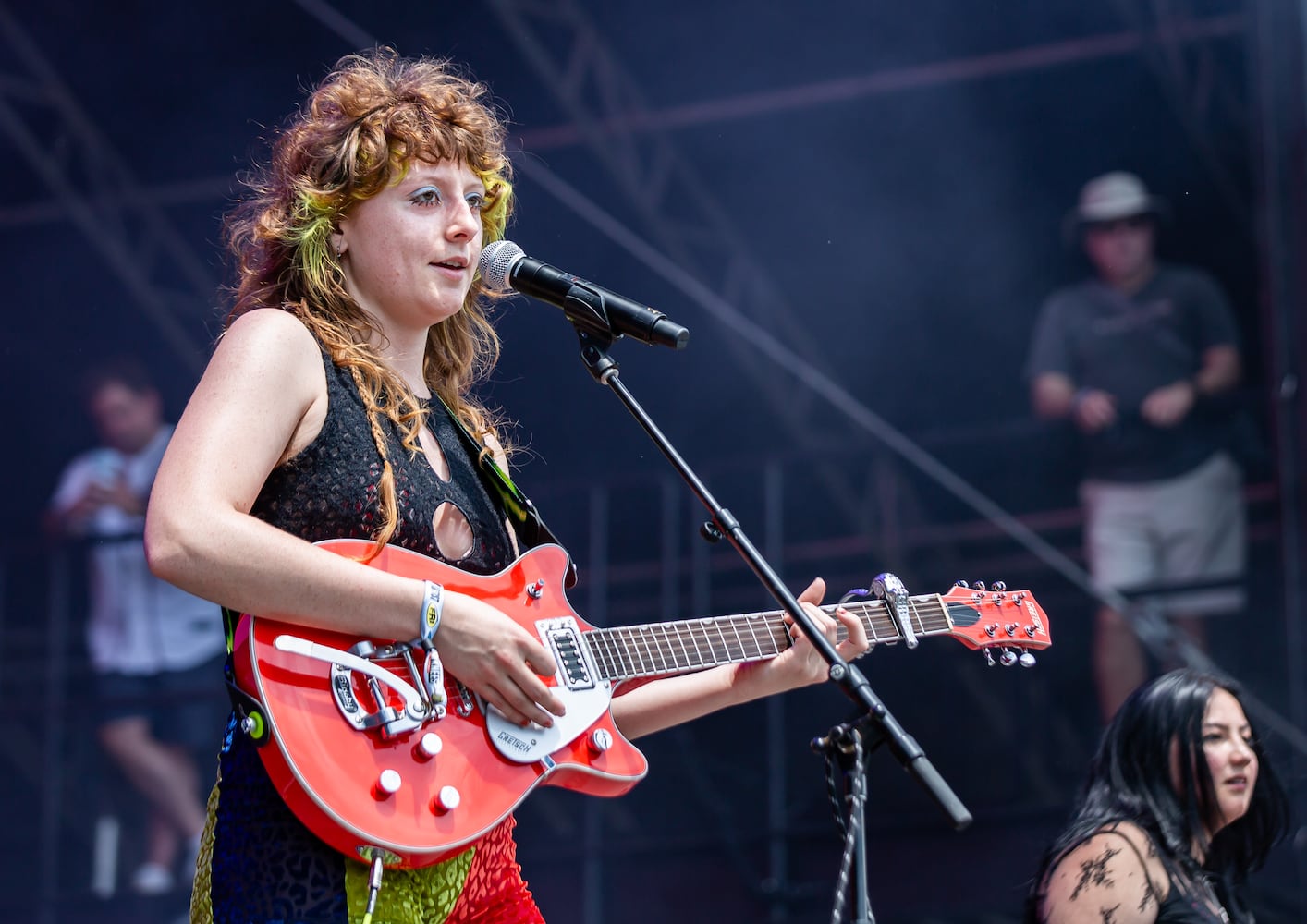 230102 Atlanta, Ga: Odie Leigh takes the Peachtree Stage early on Day 1 of Shaky Knees 2024. Photo taken Friday May 3, 2024 at Central Park, Old 4th Ward. AAJC 050324 shaky day one (RYAN FLEISHER FOR THE ATLANTA JOURNAL-CONSTITUTION)