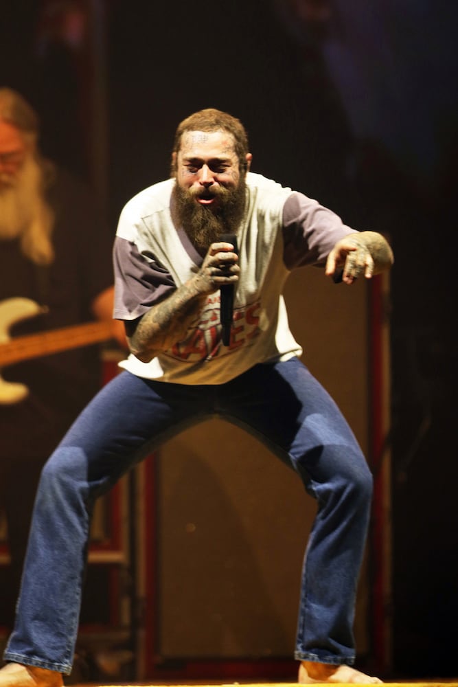 Post Malone brought his sold out F-1 Trillion Tour To Lakewood Amphitheatre on Friday, October 11, 2024. Muscadine Bloodline and Dan Spencer opened the show.
Robb Cohen for the Atlanta Journal-Constitution