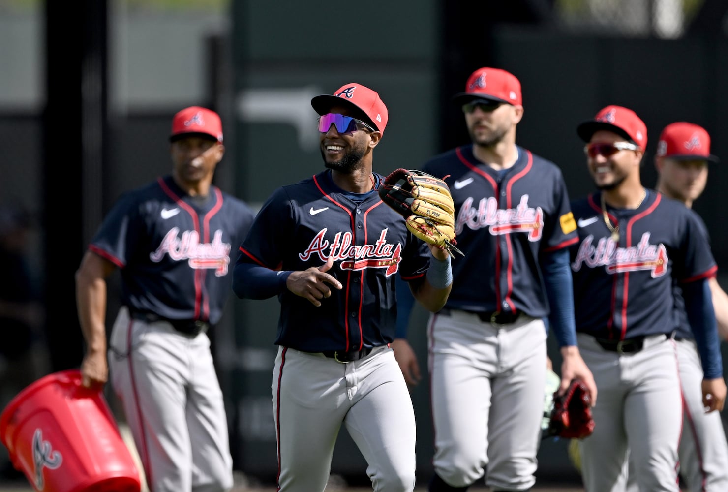 First full-squad spring training workouts