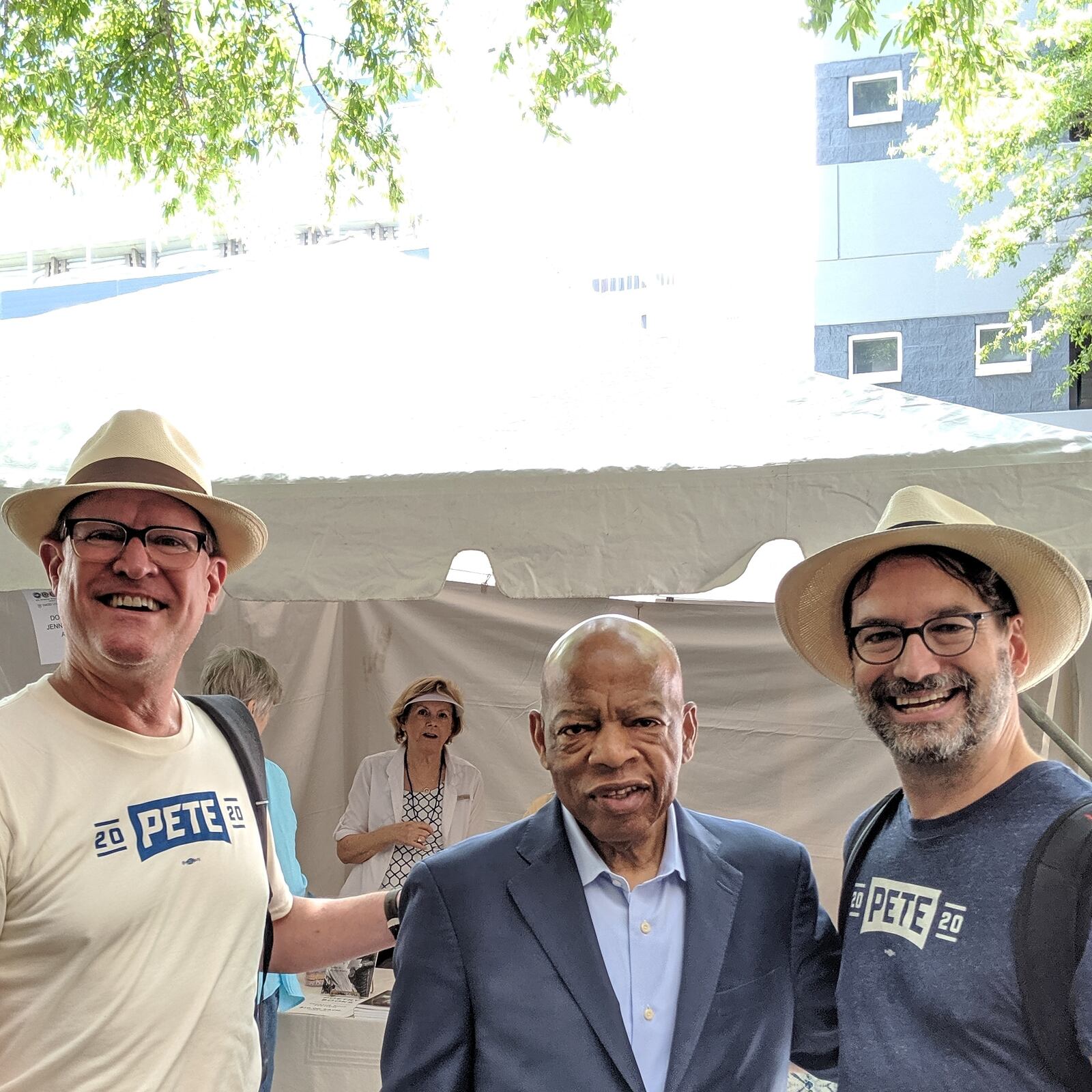 Robyn and Stuart Jackson and John Lewis