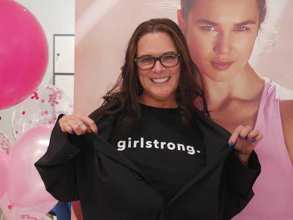 Lisa Crossley poses at the GIRLSTRONG Happy Hour in partnership with Girls on the Run on Oct. 15. (Courtesy of Emma Buker)