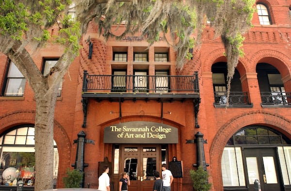 The exterior of Poetter Hall, Savannah College of Art and Design's flagship building. (JOEY IVANSCO / AJC file).