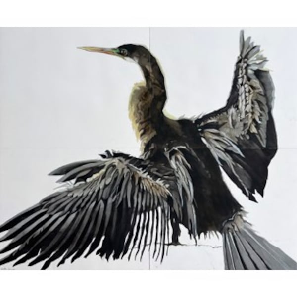 Heather Lancaster, "Anhinga 2" (2024) at Spalding Nix Fine Art.