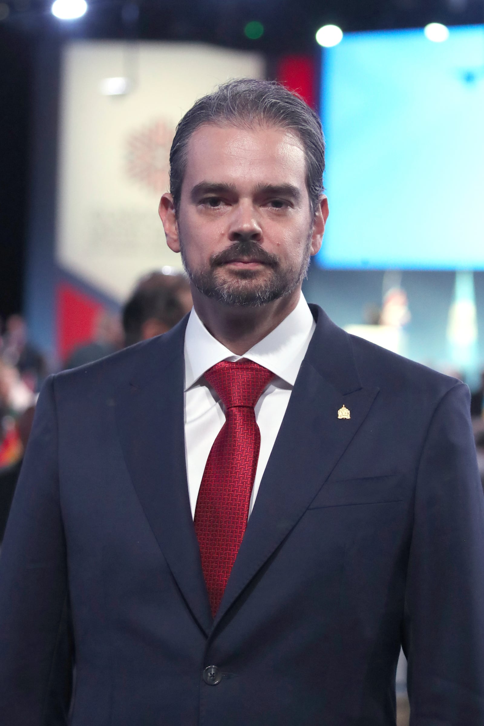 Valdecy Urquiza, Interpol's vice president for the Americas and head of international cooperation at the Brazilian federal police, poses for a portrait at the Interpol General Assembly in Glasgow, Scotland, Monday, Nov. 4, 2024. (AP Photo/Scott Heppell)