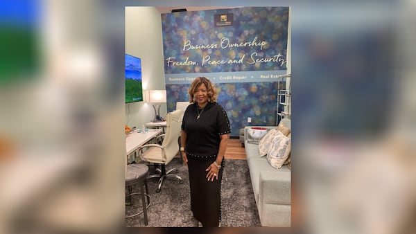 Jean Kimpson, owner of The Business Store, inside her business at the New Black Wall Street Market.