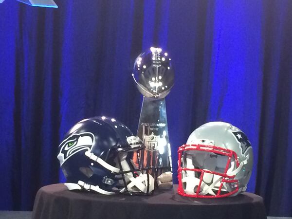 The Vince Lombardi Trophy. (By D. Orlando Ledbetter/DLedbetter@ajc.com)