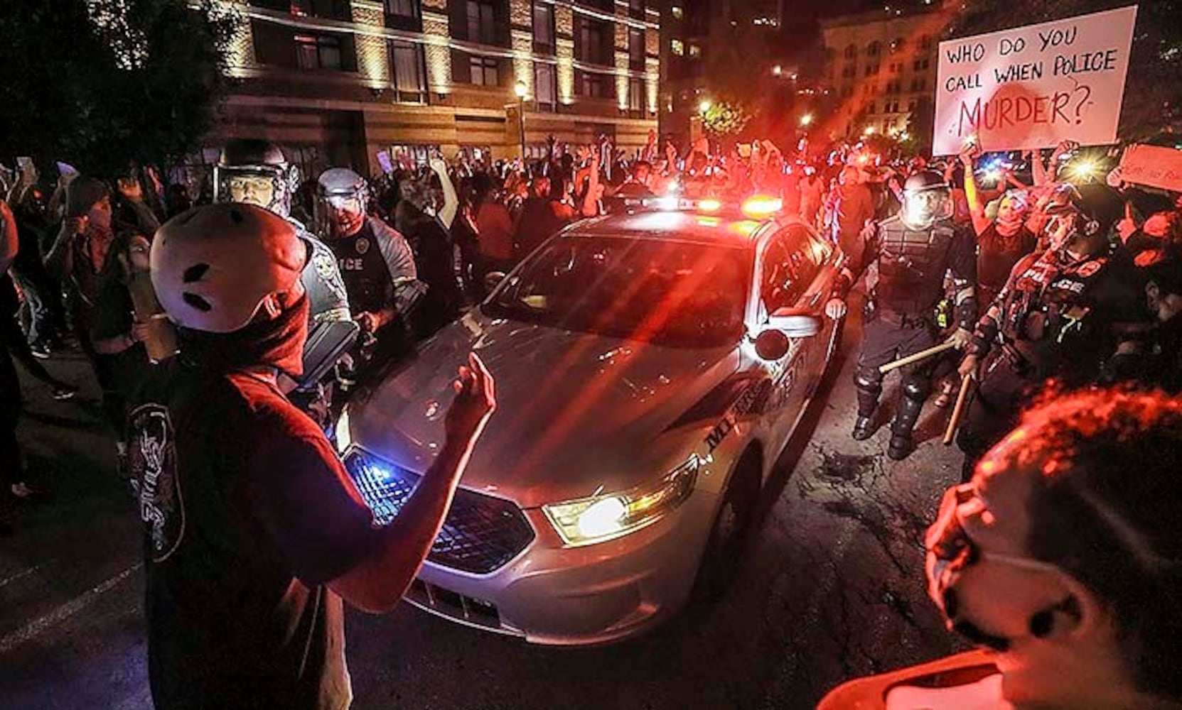 PHOTOS: 7 shot in Louisville during protests of police shooting case