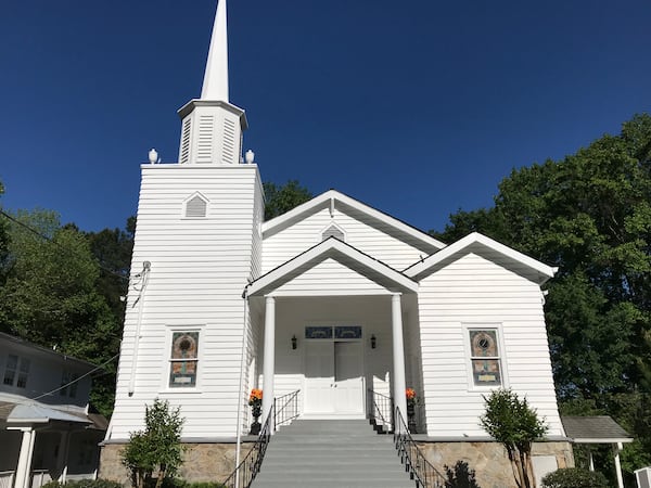 An outside view of New Hope AME Church in Buckhead. The historic church just turned 150.