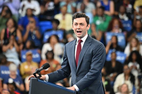 U.S. Sen. Jon Ossoff, a Georgia Democrat, campaigned in Michigan this week for U.S. Rep. Elissa Slotkin, who is running for a Senate seat. 