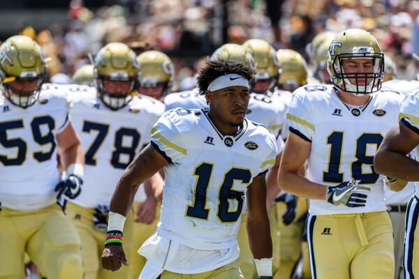 Georgia Tech quarterback TaQuon Marshall used a season  of eligibility by playing 14 snaps as a sophomore. (Danny Karnik/Georgia Tech Athletics)