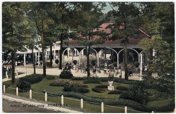 Ponce de Leon Park had been a popular getaway for decades before the park's official opening in 1903. (AJC file)