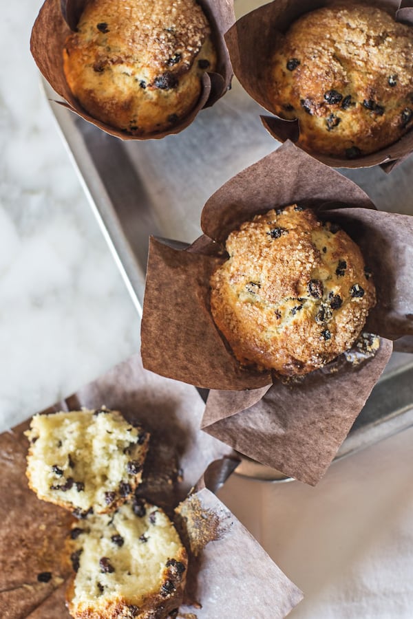 Irish Soda Bread Muffins from Pastry Chef Kaitie Trent of Parish Brasserie and Neighborhood Cafe in Atlanta. Courtesy of Heidi Geldhauser