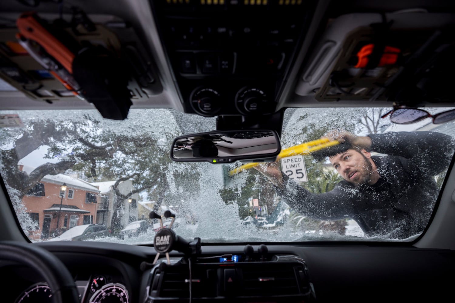 Day after snow and ice in Georgia (Savannah, Mid-South Georgia, metro Atlanta)