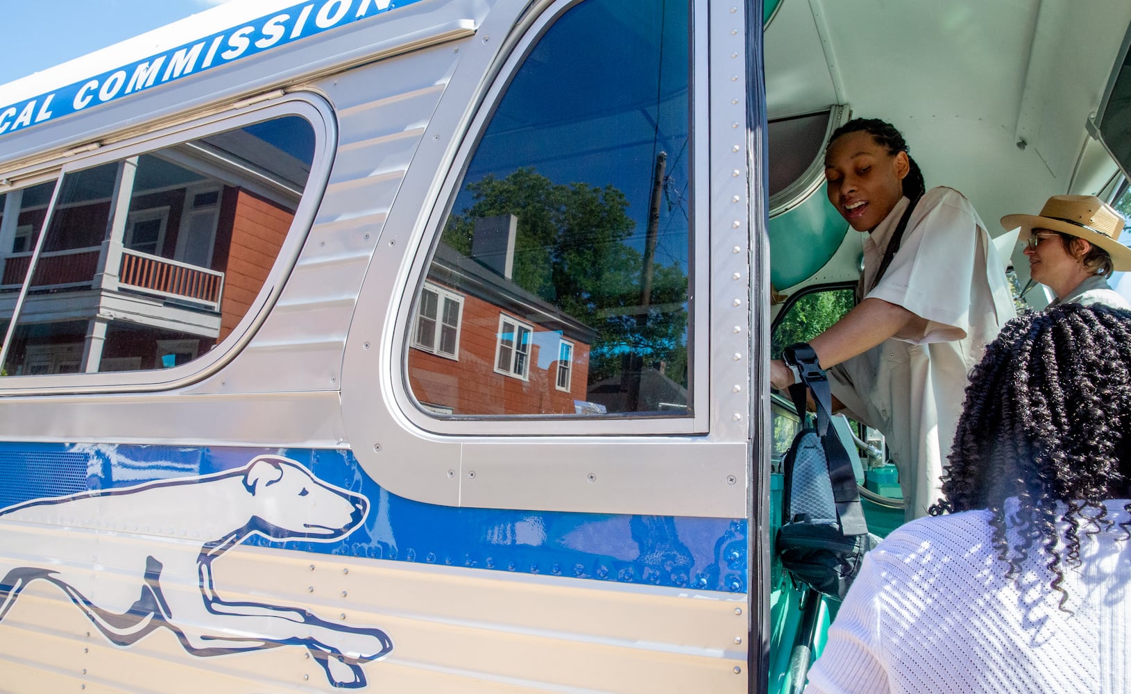 Freedom Riders bus replica at MLK home