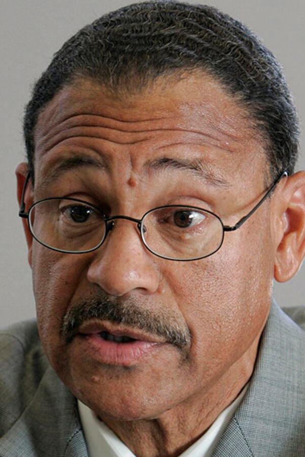 U.S. Representative Sanford Bishop (D-Ga.), is interviewed Wednesday Oct. 6, 2010, in Atlanta. Bishop says he was not involved in awarding scholarships from the nonprofit Congressional Black Caucus Foundation to his stepdaughter and niece. (AP Photo/John Amis)