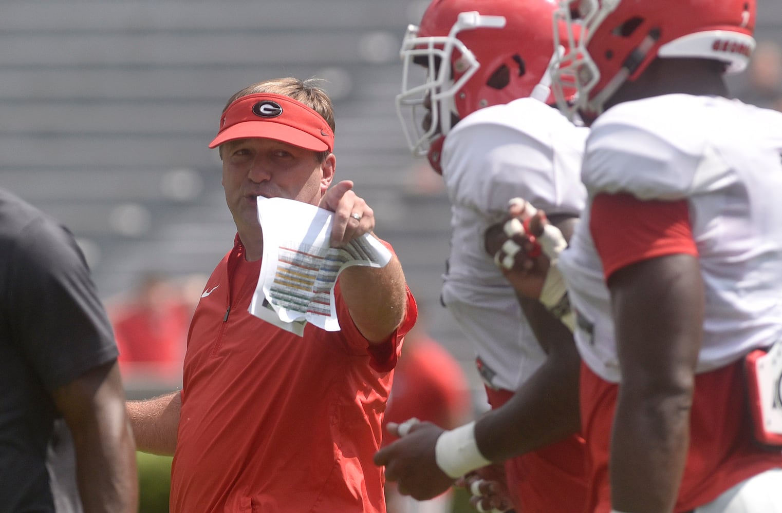 Photos: Bulldogs working hard even on Fan Day