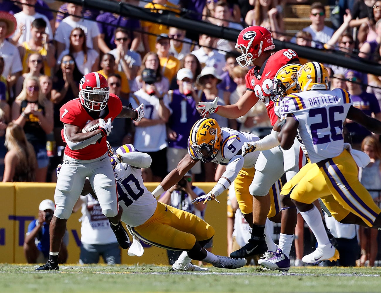 Photos: Bulldogs get big SEC test from LSU