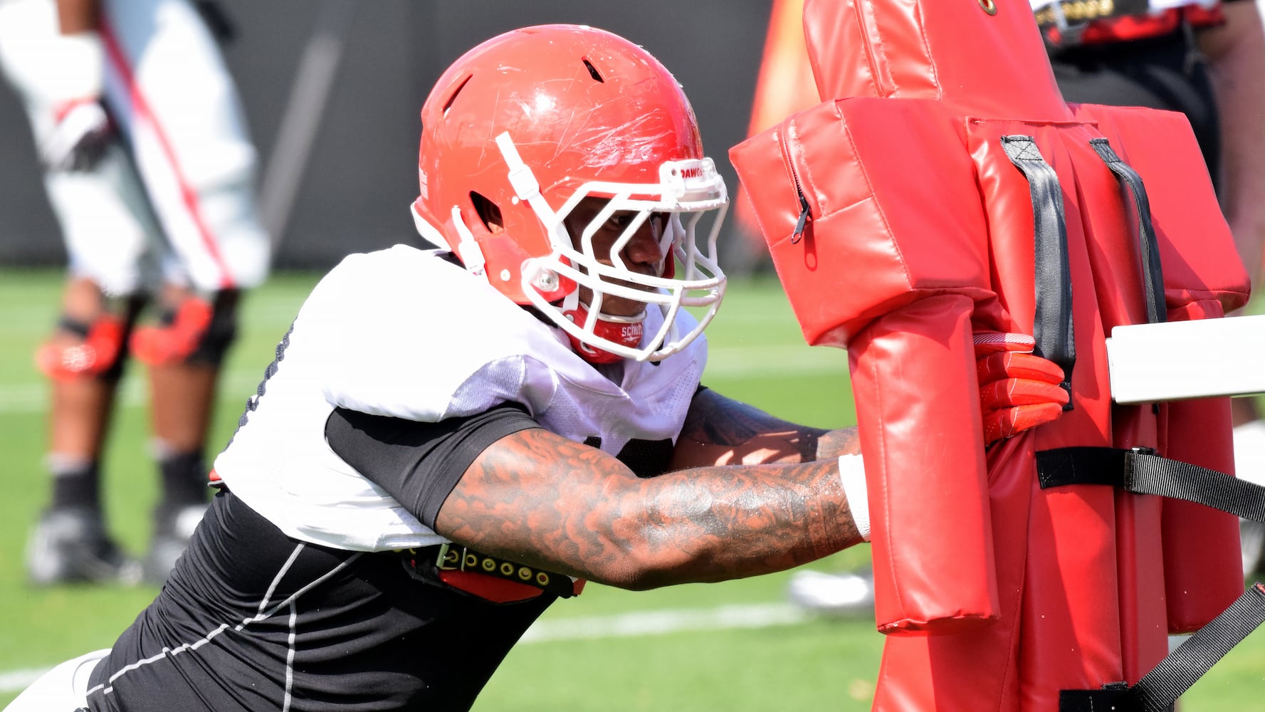 April 10, 2018: Georgia Bulldogs football practice