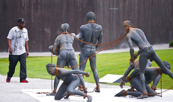 The National Memorial for Peace and Justice in Montgomery, Alabama, honors thousands of people killed in racist lynchings. (AP Photo/Brynn Anderson)