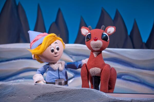 The Center for Puppetry Arts plans to continue “Rudolph the Red-Nosed Reindeer.” Courtesy The Center for Puppetry Arts